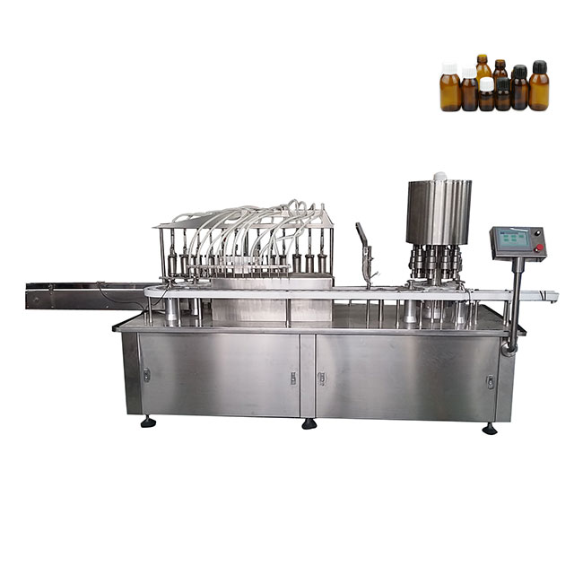 HQ-GYGX12 High Speed Fully Automatic Liquid Filling Capping Machine
